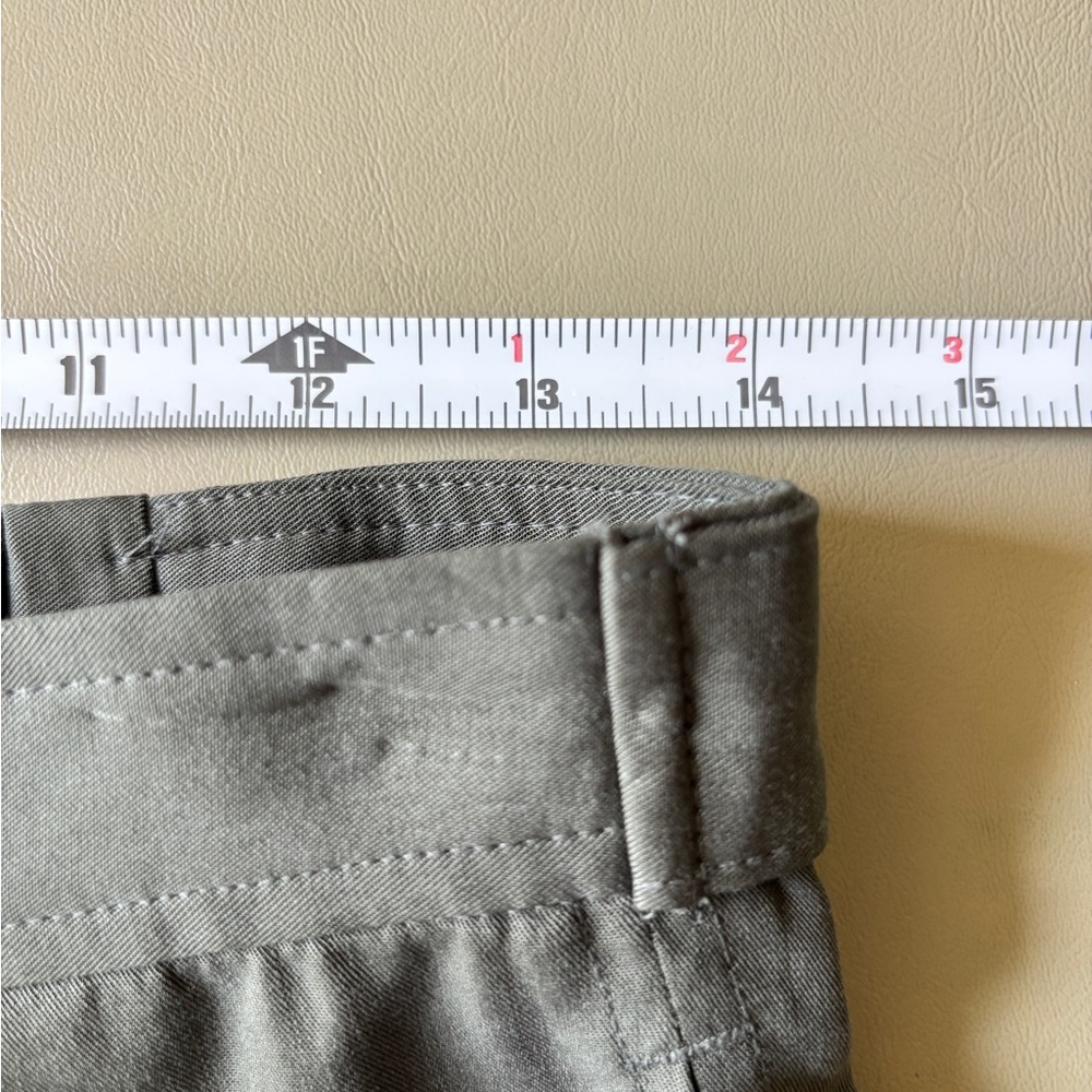 NWT BR factory Tencel Wide-Leg Pants- steel green - Picture 12 of 16